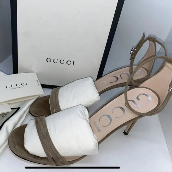 Gucci Authentic Women’s Sandal Suede, Size-US9 - Picture 2 of 15